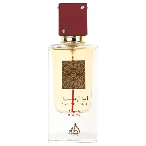 Bottle of Lattafa Ana Abiyedh Rouge EDP