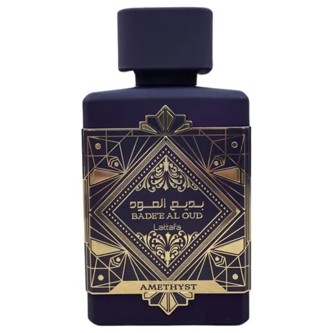 Bottle of Lattafa Amethyst EDP